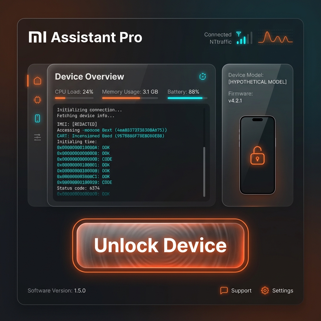 Mi Assistant Pro Tool Interface